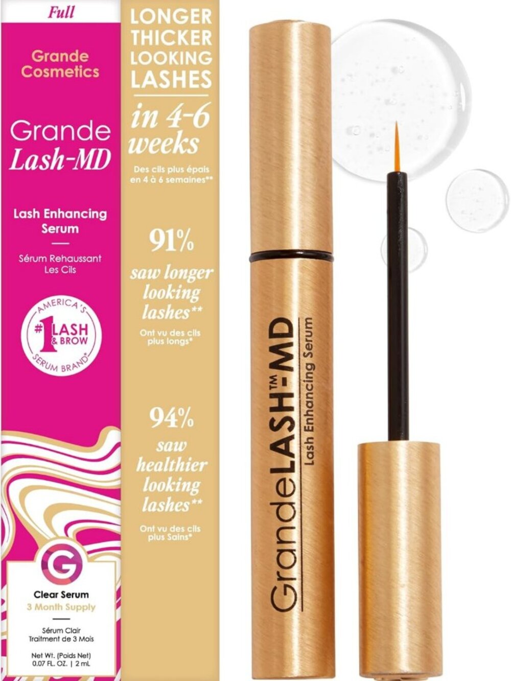 Lash Enhancing Serum - Peptide & Vitamin Infused for Longer, Thicker Lashes - 6